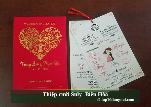 Top 10 tiệm in thiệp cưới bao đẹp, bao chất, bao rẻ tại Biên Hòa Đồng Nai