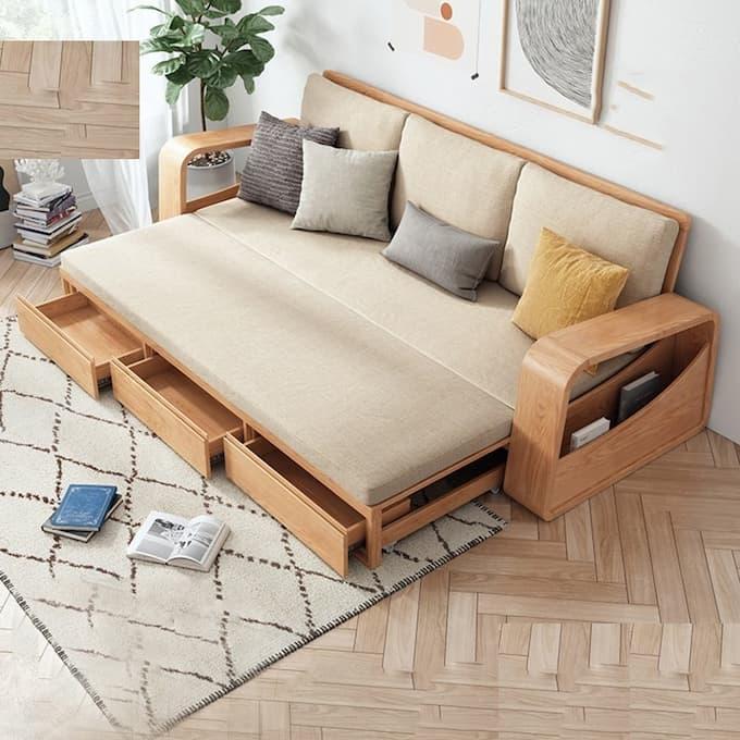 Sản phẩm sofa giường gỗ thông minh
