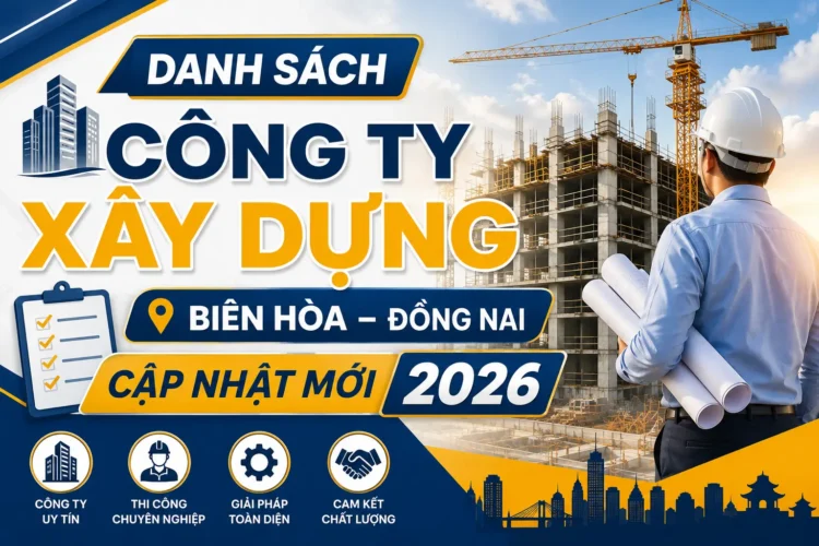 Danh sách công ty xây dựng Biên Hòa Đồng Nai Cập Nhật Mới 2026