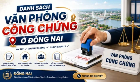 Danh sách Văn phòng công chứng Biên Hòa Đồng Nai ở gần bạn